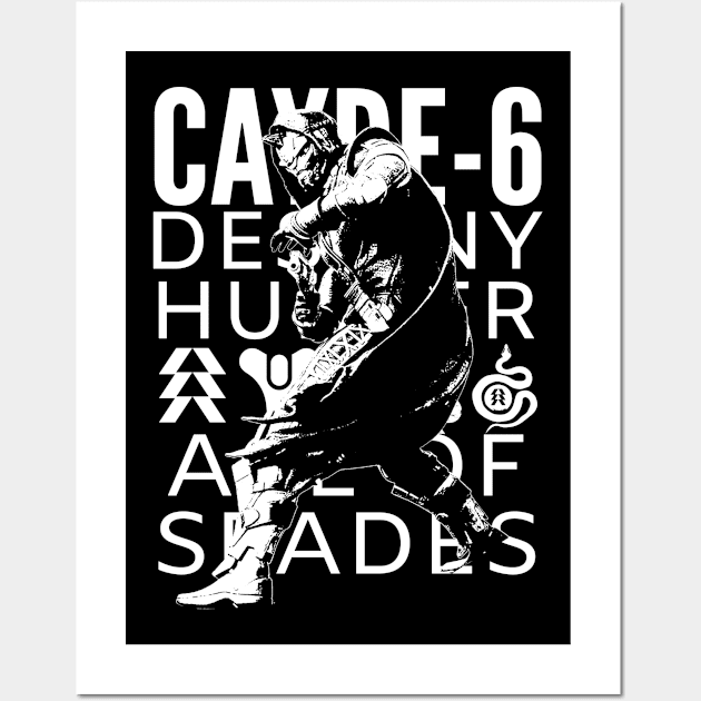 Cayde-6 BW Wall Art by 10thstreet